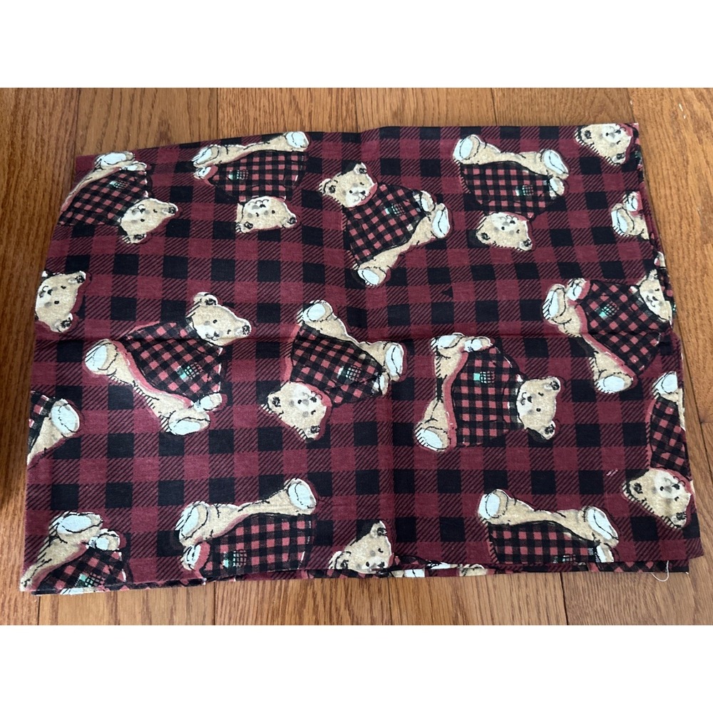 Portland Place Teddy Bear Flannel Sheet Set Full Size 100% Cotton‎